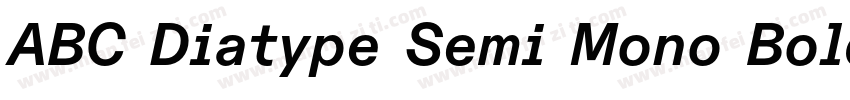 ABC Diatype Semi Mono Bold字体转换